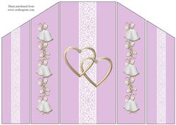 Lilac Wedding Quick Card Theatre Fold