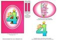 Girls 4th Birthday Spinner Card