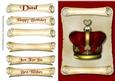 Crown on Scroll Decoupage Quick Card Front
