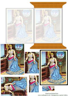 Dr, Strong's Corset Spool Card Topper