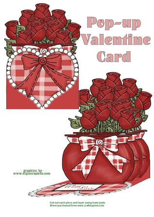 With Love Pop-up Card