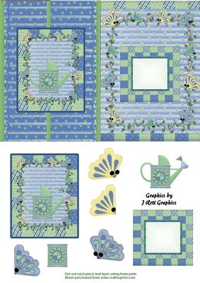 Butterfly Garden Fold Back Card