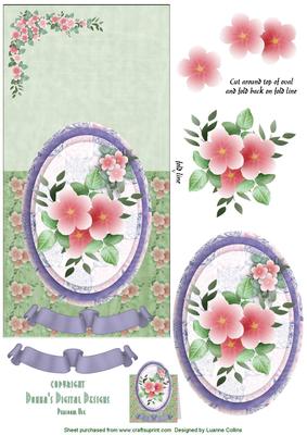Cherry Blossom Over the Top Card