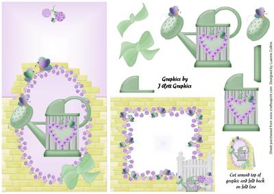 Butterfly Lilac Garden Over the Top Card