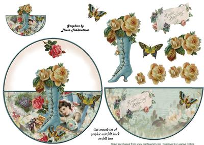 Vintage Birthday Wobble Over the Top Card