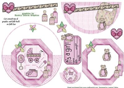 It's a Girl Wobble Over the Top Card