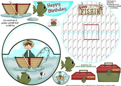 Fisherman Wobble Over the Top Pop-up Card