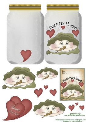 Melt My Heart Mason Jar Card