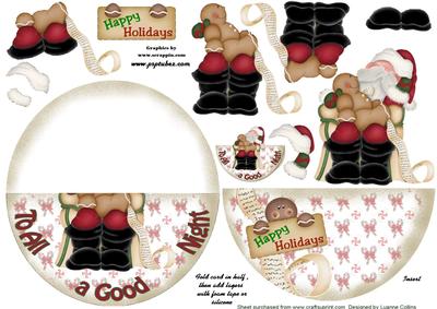 To All a Good Night No-hole Wobble Card