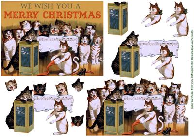 Kitty Christmas Card Front