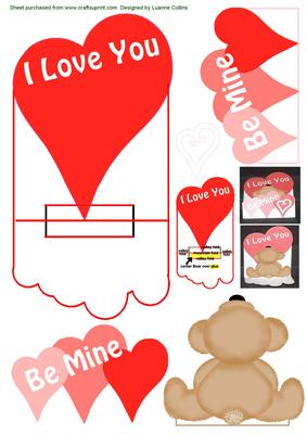 Bear Heart Pop-up Card