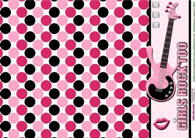 Girls Rock Too Border Sheet