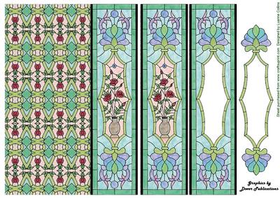 Stained Glass Border 1 Card Front