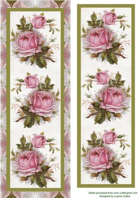 Vintage Rose Dl Card Front