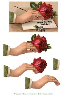Hand a Rose Card Front