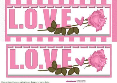 Love Stripes Dl Card Front