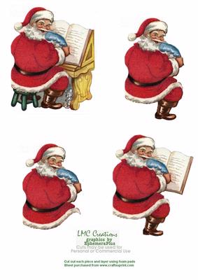 Vintage Santa List