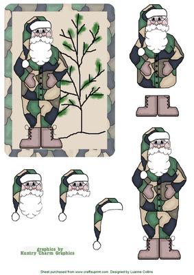 Camo Christmas Topper