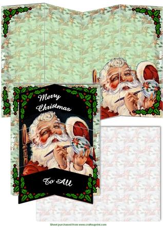 Holly Santa Magic Card Set
