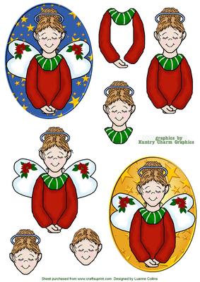 Christmas Angel Cutouts