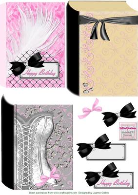 Pink Corset Book Card