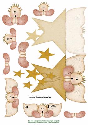 3D Angel Card and Tag