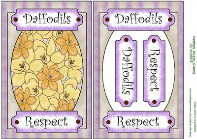 Daffodils Respect Card Front