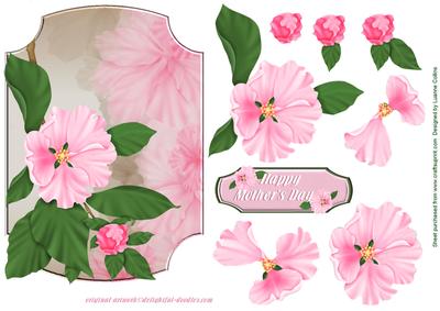 Blossoming Pink Mother's Day Card Front