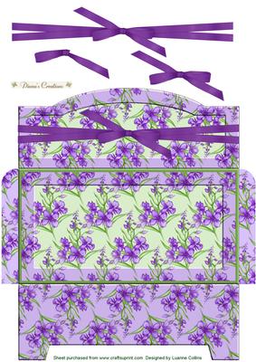 Lavender Floral Gift Card Money Holder Envy