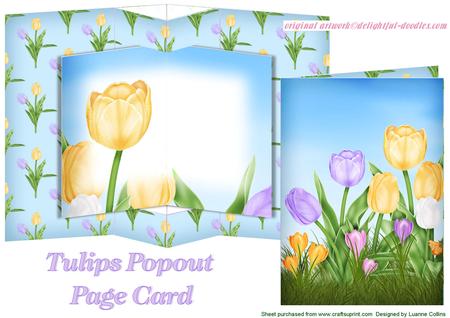 Tulips Popout Page Card