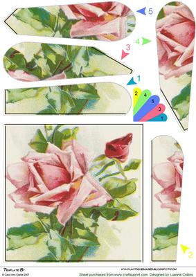 Time of Roses Fan Pyramage Topper