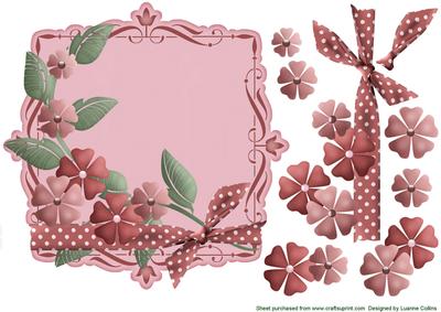 Rose Polka Dot Card Topper