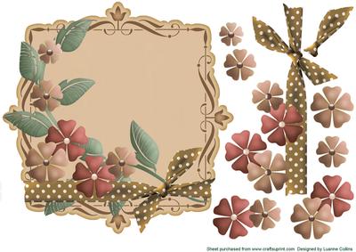 Khaki Polka Dot Card Topper