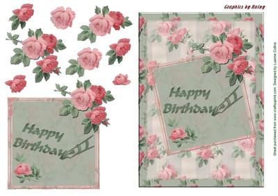 Dusty Rose Card Topper