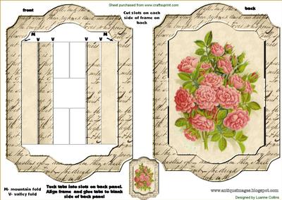 Love Letter Rose Popout Frame Topper
