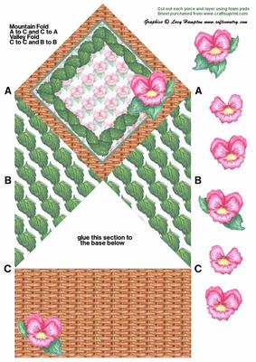 Pretty Pansy Diamond Top Card