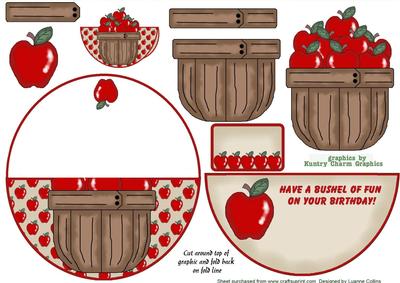Apple Basket No Hole Wobble Over the Top Card