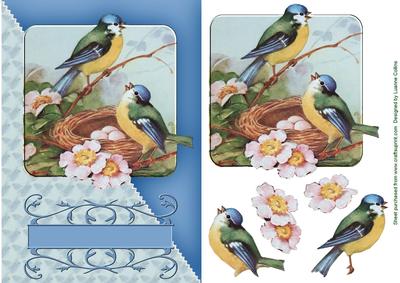 Birdsong Diagonal Card Topper