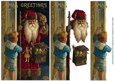 Santa's Visit Card Topper