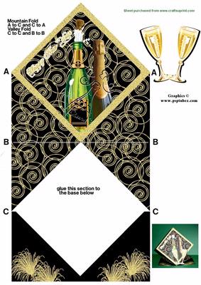 New Years Diamond Top Card