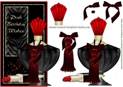Posh Birthday Wishes Card Topper
