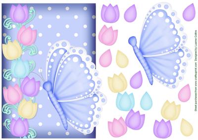Butterfly Tulip Blue