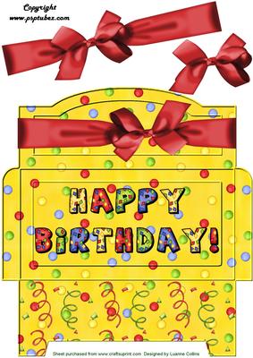 Red Bow Birthday Money Gift Envy