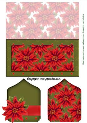 Poinsettia Card and Tag Set