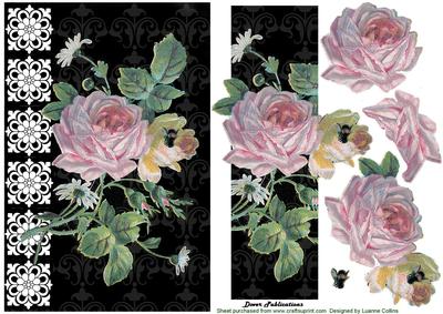 Rose and Bee Card Front