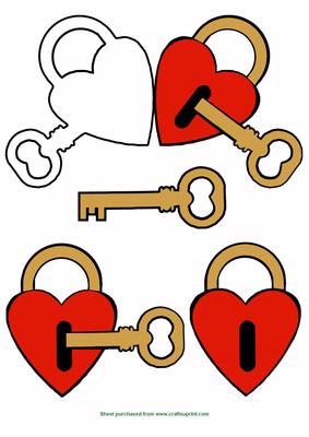 Key to My Heart Shaped Card