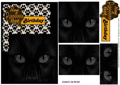 Prrrfect Birthday Card Topper