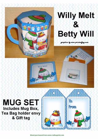 Willy Melt Mug Set Gift Box