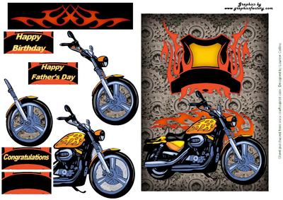 Flaming Card Front