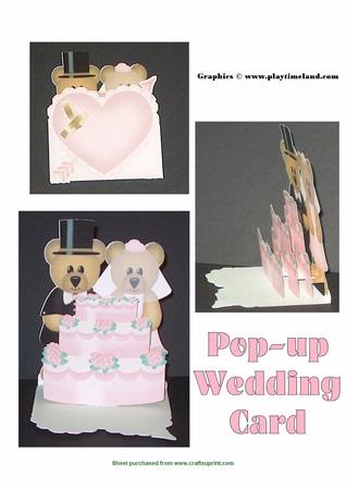 Wedding Pop-up Card Print And Cut